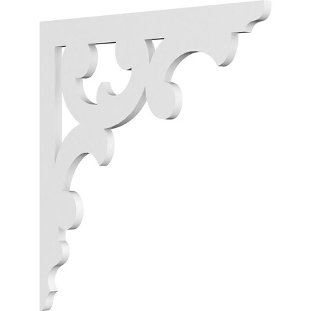 Ekena Millwork Vienna Architectural Grade PVC Bracket, 5/8"W X 18"D X 18"H BKTP01X18X18VI
